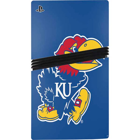 University of Kansas Jayhawks Mascot Outline PS5 Pro Console Skin