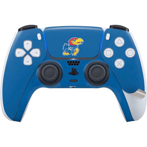University of Kansas Jayhawks Mascot Outline PS5 Pro Disk Bundle Skin