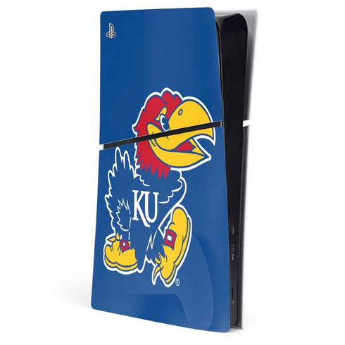 University of Kansas Jayhawks Mascot Outline PS5 Slim Digital Edition Console Skin