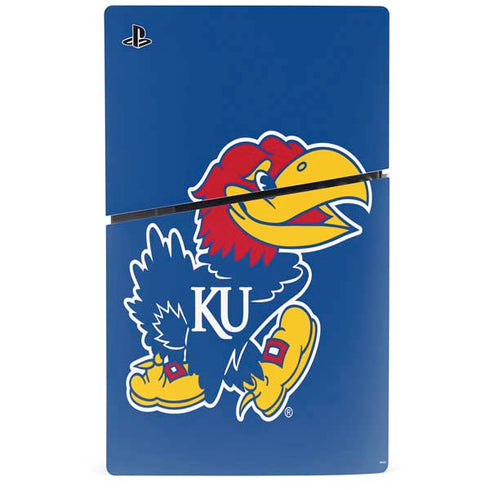 University of Kansas Jayhawks Mascot Outline PS5 Slim Digital Edition Console Skin