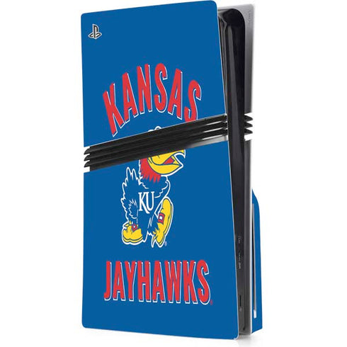 University of Kansas Jayhawks Mascot PS5 Pro Disk Console Skin