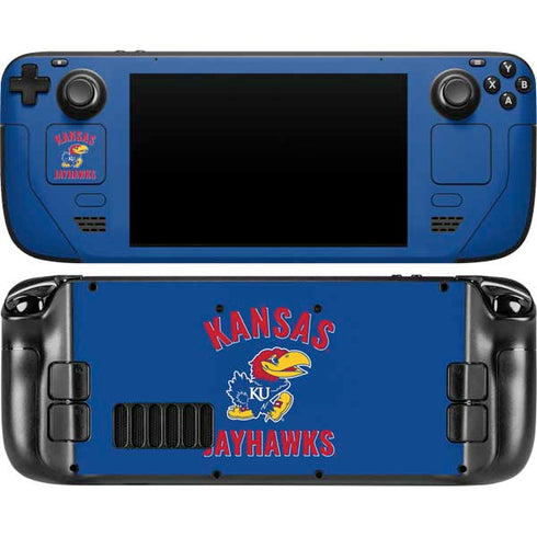 University of Kansas Jayhawks Mascot Steam Deck Handheld Gaming Computer Skin