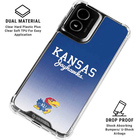 University of Kansas Jayhawks Moto G Power 5G (2024) Clear Case