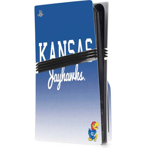 University of Kansas Jayhawks PS5 Pro Disk Console Skin