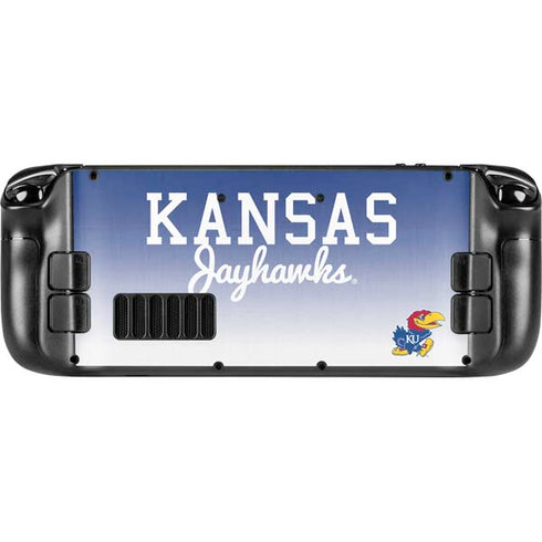 University of Kansas Jayhawks Steam Deck Handheld Gaming Computer OLED Skin