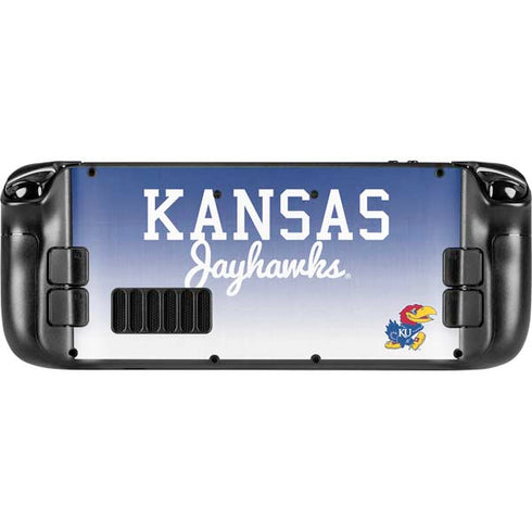 University of Kansas Jayhawks Steam Deck Handheld Gaming Computer Skin