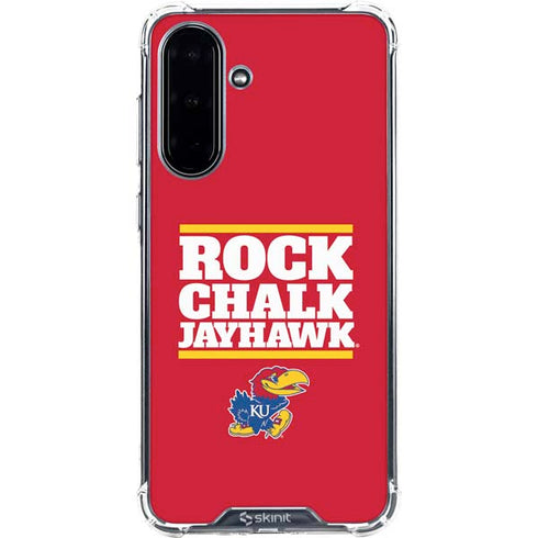 University of Kansas Rock Chalk Jayhawk Galaxy A36 5G Clear Case