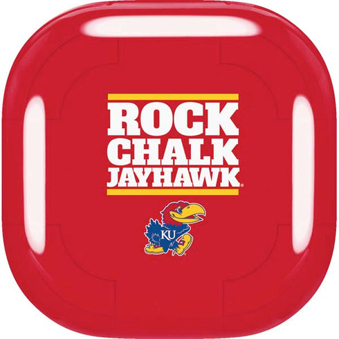 University of Kansas Rock Chalk Jayhawk Galaxy Buds Live Skin