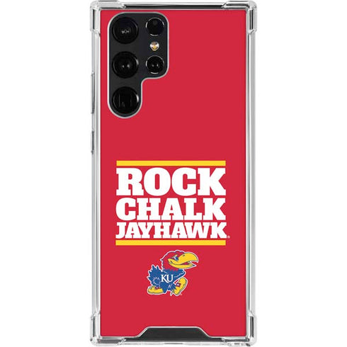 University of Kansas Rock Chalk Jayhawk Galaxy S23 Ultra Clear Case