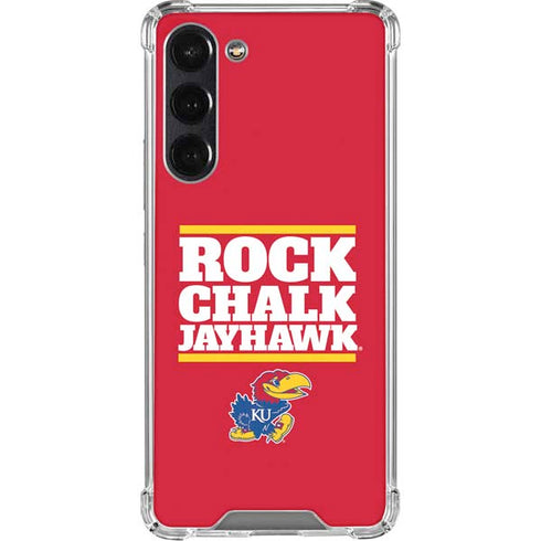 University of Kansas Rock Chalk Jayhawk Galaxy S24 FE Clear Case