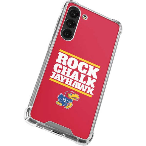 University of Kansas Rock Chalk Jayhawk Galaxy S24 FE Clear Case