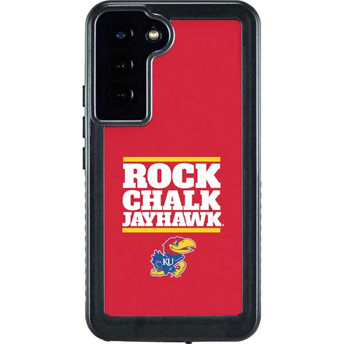 University of Kansas Rock Chalk Jayhawk Galaxy S24 Plus Waterproof Case