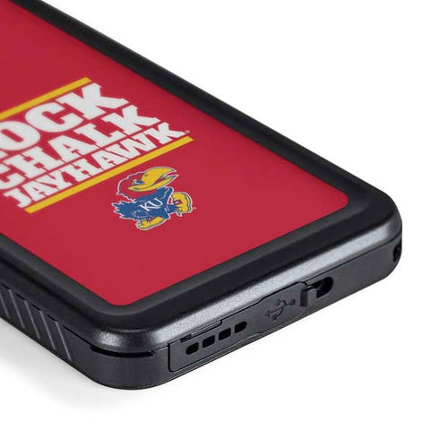 University of Kansas Rock Chalk Jayhawk Galaxy S24 Plus Waterproof Case