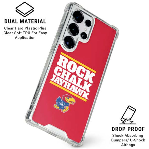 University of Kansas Rock Chalk Jayhawk Galaxy S25 Ultra Clear Case