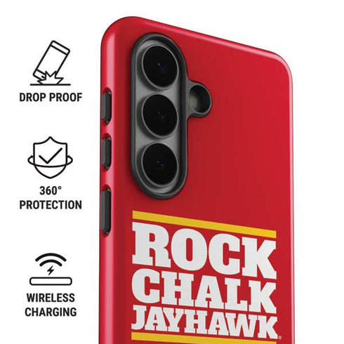 University of Kansas Rock Chalk Jayhawk Galaxy S26 Plus Impact Case