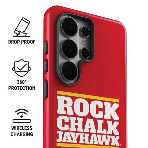 University of Kansas Rock Chalk Jayhawk Galaxy S26 Ultra Impact Case