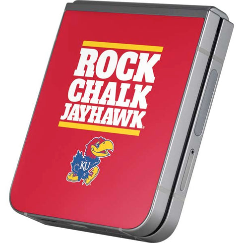 University of Kansas Rock Chalk Jayhawk Galaxy Z Flip6 Skin