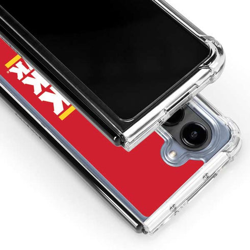University of Kansas Rock Chalk Jayhawk Galaxy Z Fold5 5G Clear Case