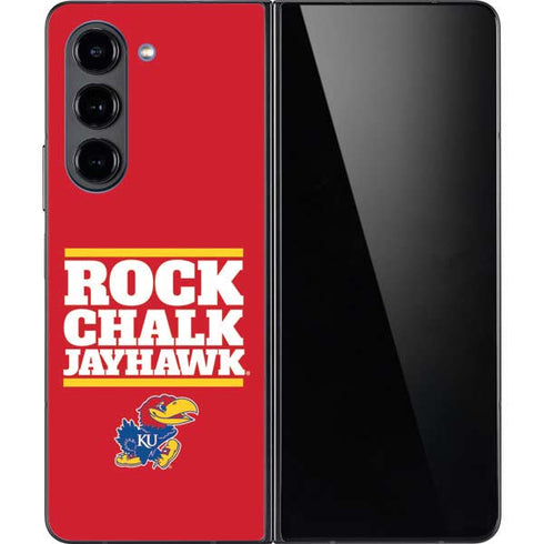 University of Kansas Rock Chalk Jayhawk Galaxy Z Fold5 5G Skin