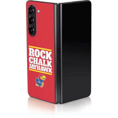 University of Kansas Rock Chalk Jayhawk Galaxy Z Fold5 5G Skin