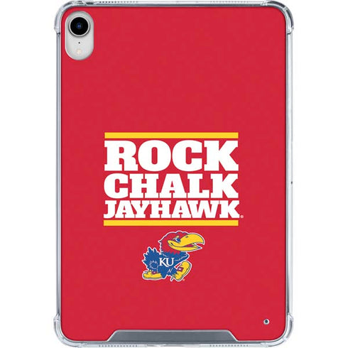 University of Kansas Rock Chalk Jayhawk iPad 11th Gen (2025) Clear Case
