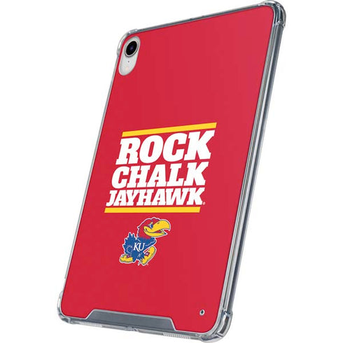 University of Kansas Rock Chalk Jayhawk iPad 11th Gen (2025) Clear Case