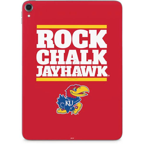 University of Kansas Rock Chalk Jayhawk Apple iPad Pro Skin