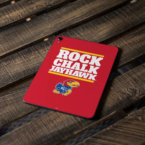 University of Kansas Rock Chalk Jayhawk Apple iPad Pro Skin
