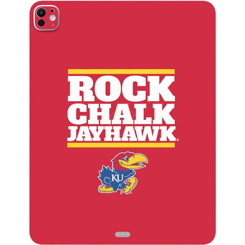 University of Kansas Rock Chalk Jayhawk iPad Pro 13in M4 (2024) Skin