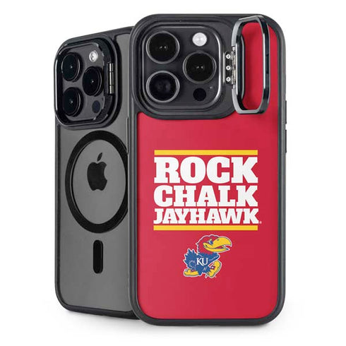 University of Kansas Rock Chalk Jayhawk iPhone 14 Pro Max Kickstand Case