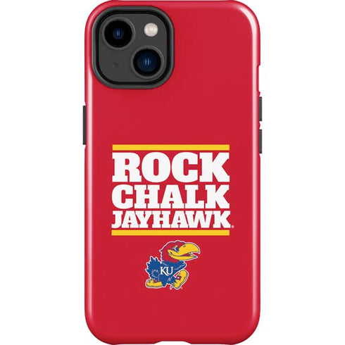 University of Kansas Rock Chalk Jayhawk iPhone 15 Impact Case