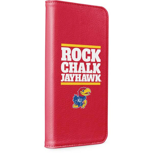 University of Kansas Rock Chalk Jayhawk iPhone 15 Pro Folio Case