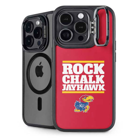 University of Kansas Rock Chalk Jayhawk iPhone 15 Pro Kickstand Case
