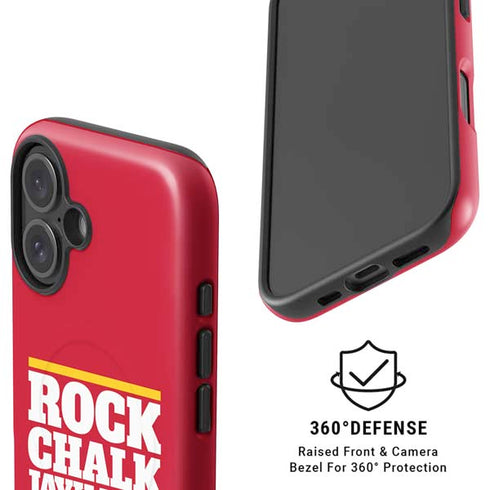 University of Kansas Rock Chalk Jayhawk iPhone 16 Magsafe Impact Case