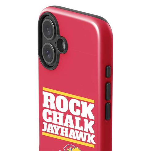 University of Kansas Rock Chalk Jayhawk iPhone 16 Plus Impact Case