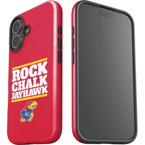 University of Kansas Rock Chalk Jayhawk iPhone 16 Plus Impact Case