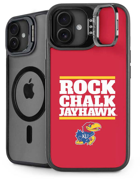 University of Kansas Rock Chalk Jayhawk iPhone 16 Plus Kickstand Case