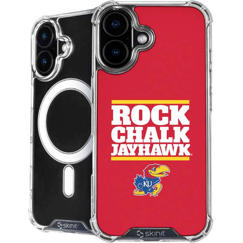 University of Kansas Rock Chalk Jayhawk iPhone 16 Plus MagSafe Case