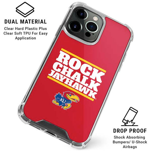 University of Kansas Rock Chalk Jayhawk iPhone 16 Pro Clear Case