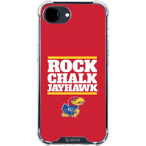 University of Kansas Rock Chalk Jayhawk iPhone 16e Clear Case