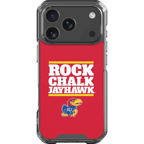 University of Kansas Rock Chalk Jayhawk iPhone 18 Pro Clear Case