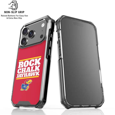 University of Kansas Rock Chalk Jayhawk iPhone 18 Pro Clear Case