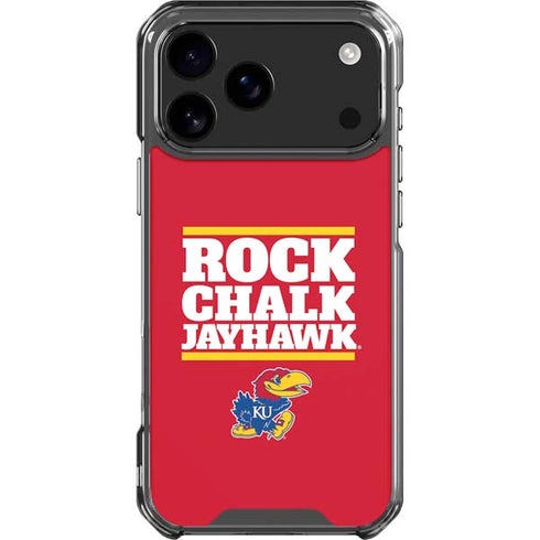 University of Kansas Rock Chalk Jayhawk iPhone 18 Pro Max Clear Case