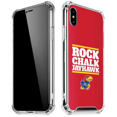 University of Kansas Rock Chalk Jayhawk iPhone X/XS Clear Case
