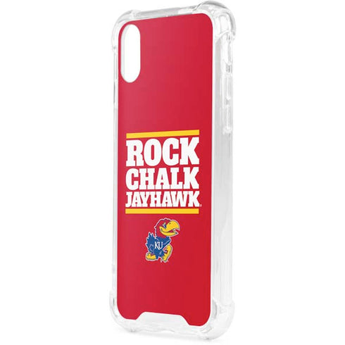 University of Kansas Rock Chalk Jayhawk iPhone XS Clear Case