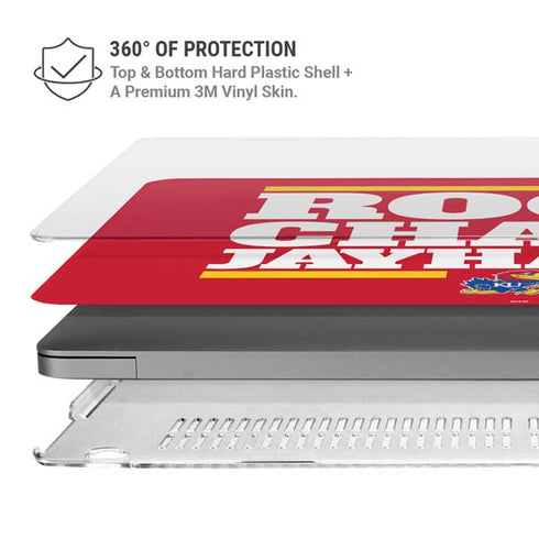 University of Kansas Rock Chalk Jayhawk MacBook Pro 14in (2021-24) Case plus Skin