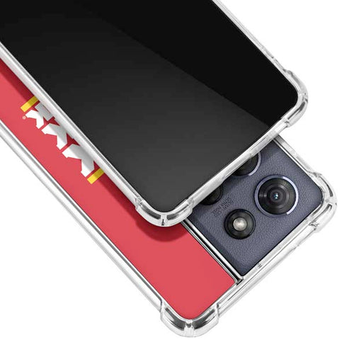 University of Kansas Rock Chalk Jayhawk Moto G 5G (2025) Clear Case
