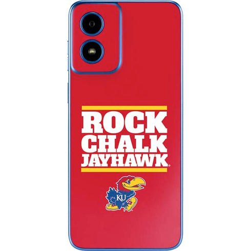 University of Kansas Rock Chalk Jayhawk Moto G Play 4G (2024) Skin