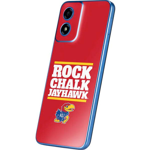 University of Kansas Rock Chalk Jayhawk Moto G Play 4G (2024) Skin
