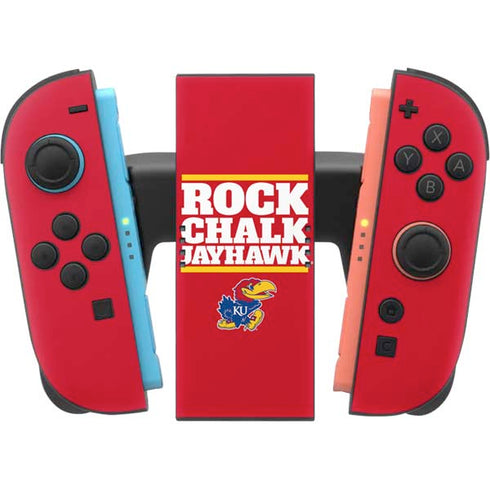 University of Kansas Rock Chalk Jayhawk Nintendo Switch 2 (2025) Joy-Con Controller Skin